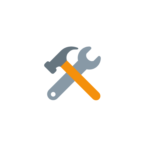 A screwdriver and a wrench
